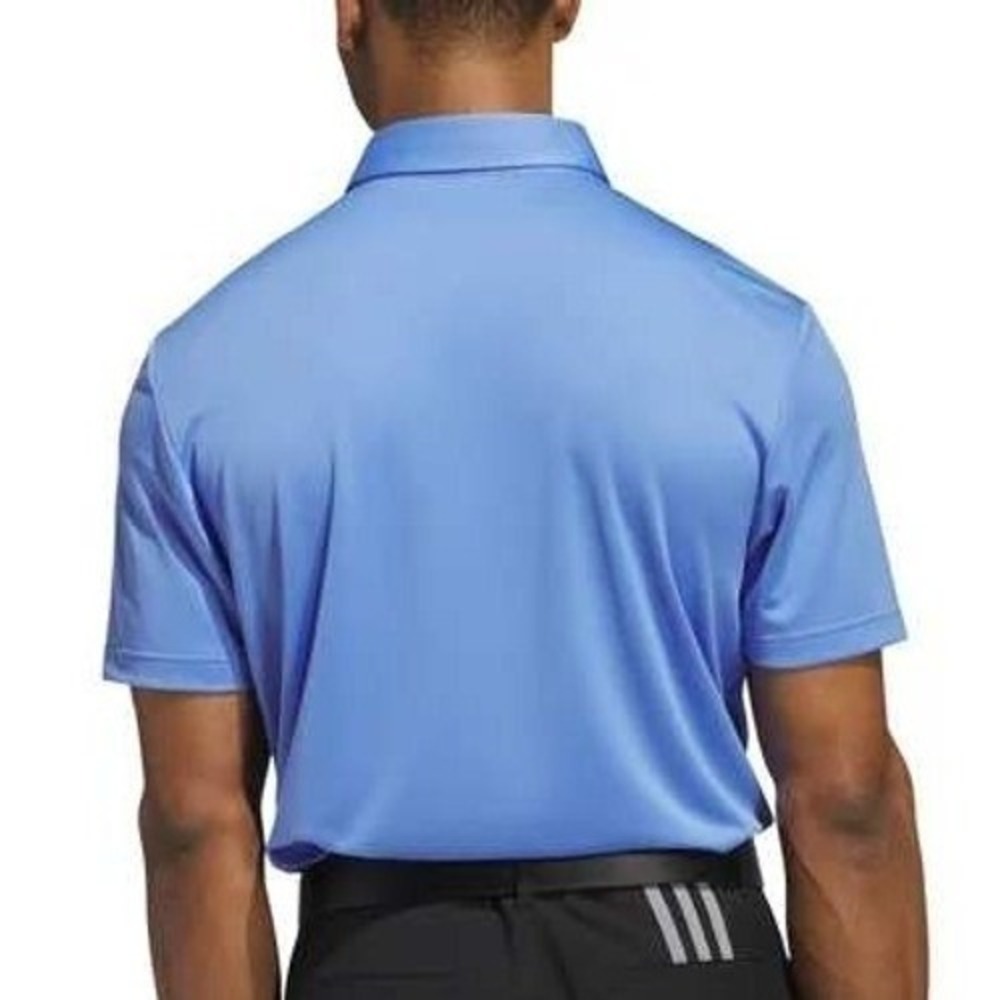 ADIDAS Golf Polo Shirt Mens L (44-45) Blue White‎ Floral Flowers Stretch Top NWT - Picture 7 of 14